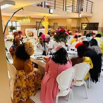 Guests seated at an elegant celebration