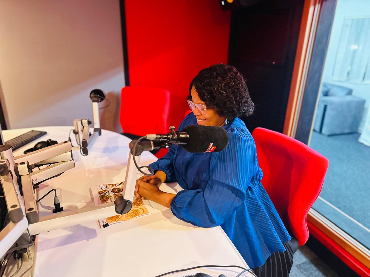 Ntokazi Nkosi at the Radio Highway microphone